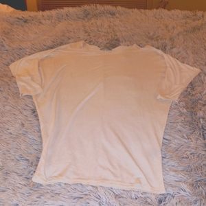 White fitted tunic top